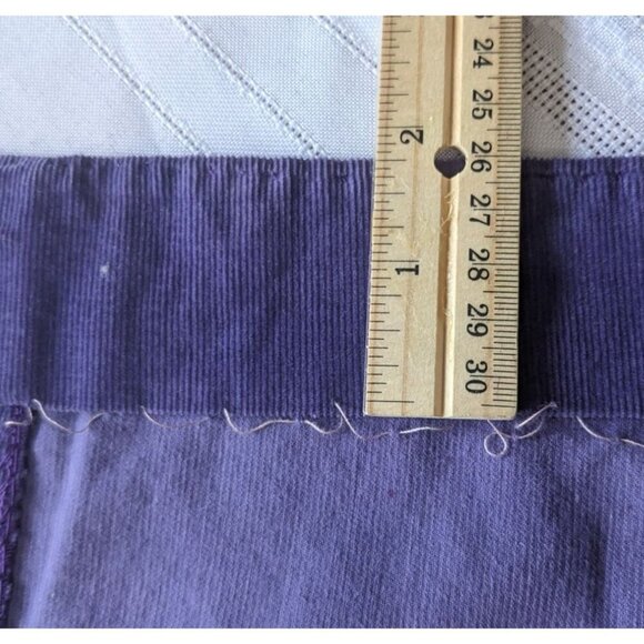 Rare Vtg 70s PRINCESS KAIULANI Purple Corduroy Prairie Kailihiwa Kaftan Dress Sz - Picture 6 of 8
